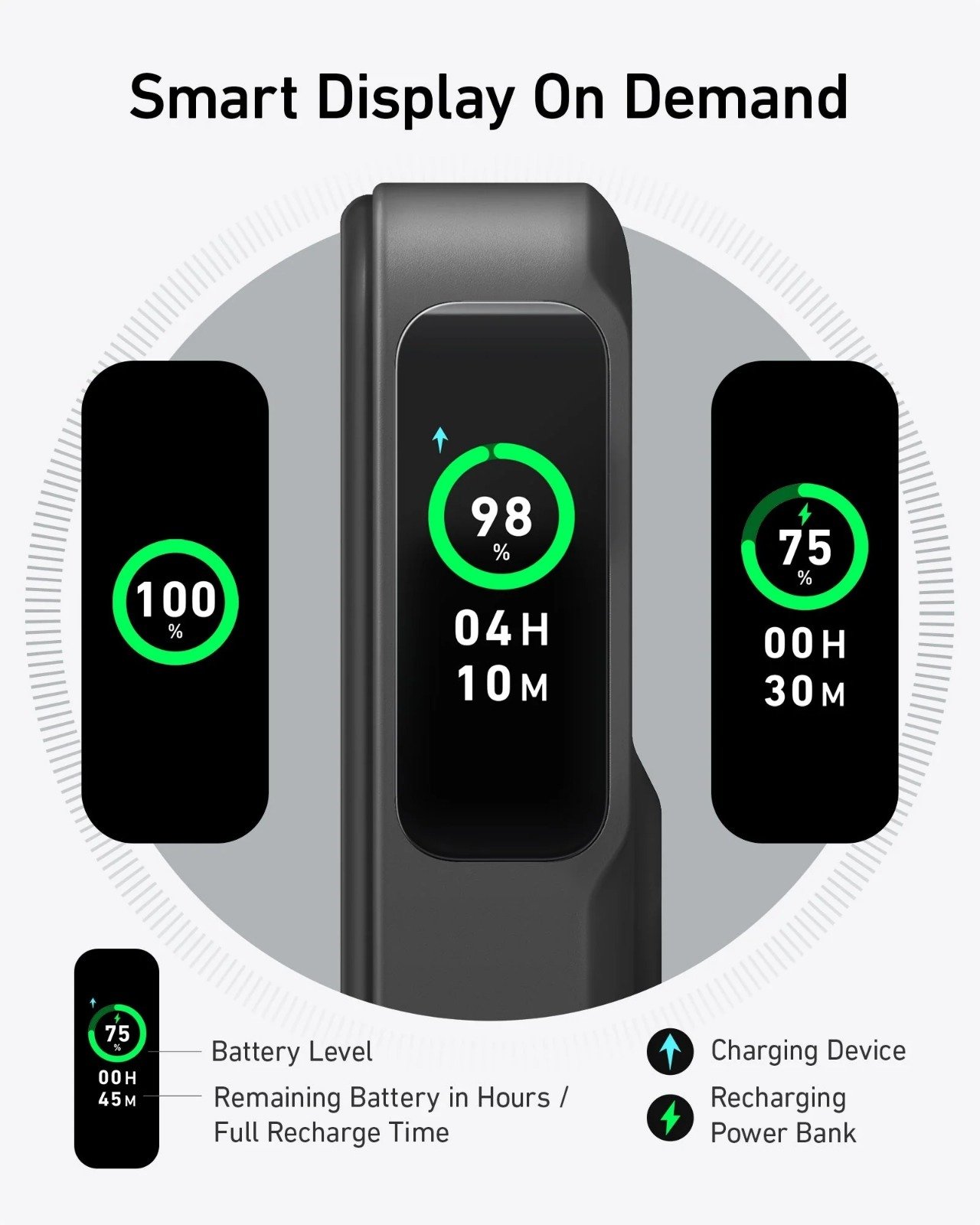 Anker MagGo 10000mAh PowerBank - 15W Ultra-Fast Magnetic Charging with Smart Display - A1654H11 - Image 3
