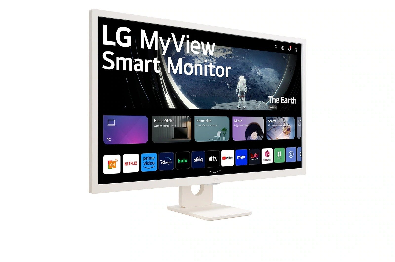 LG 32 INCH FULL HD WEBOS SMART MONITOR WHITE LG 32SR50F-W - Image 3