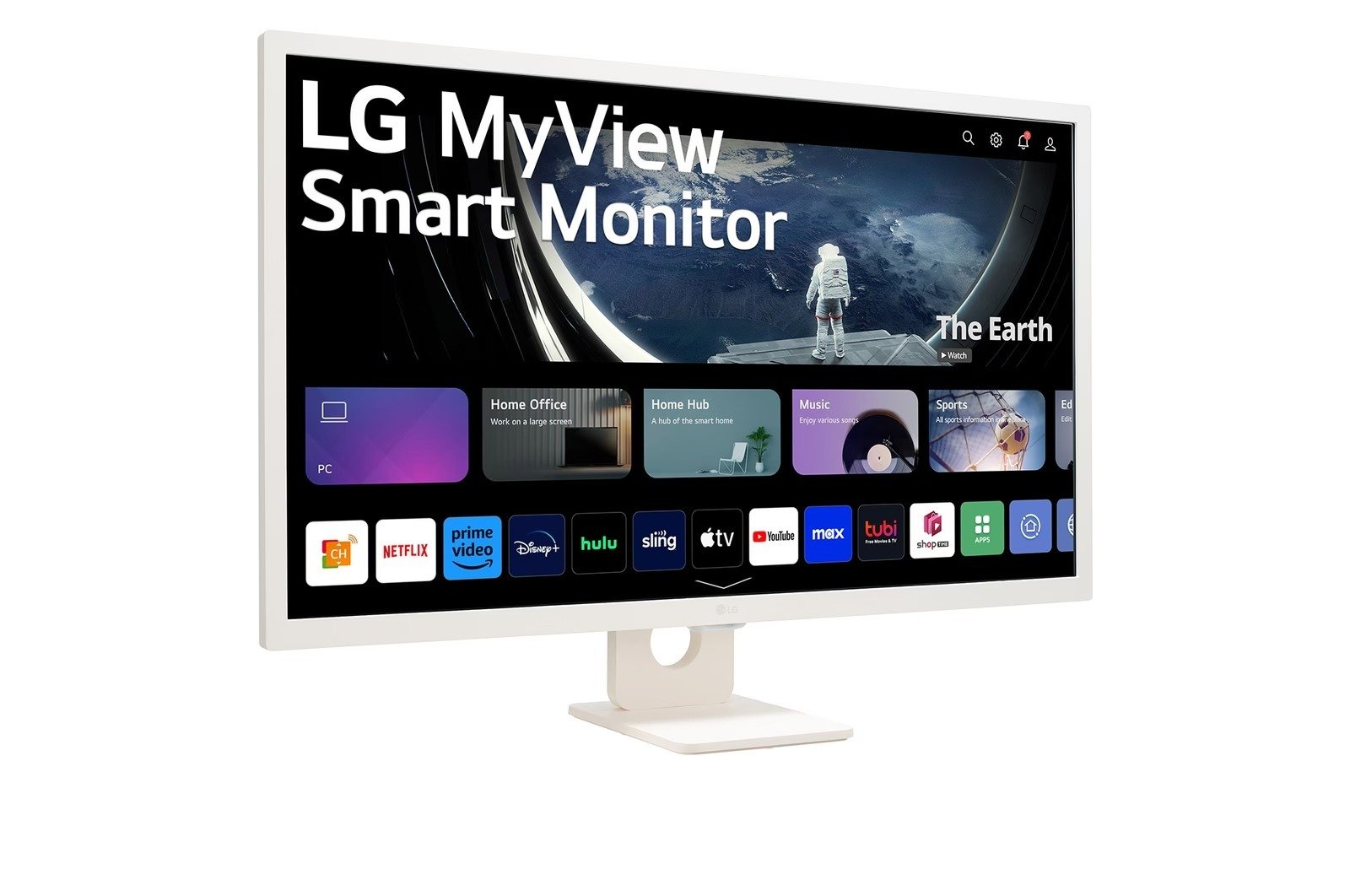LG 32 INCH FULL HD WEBOS SMART MONITOR WHITE LG 32SR50F-W - Image 2