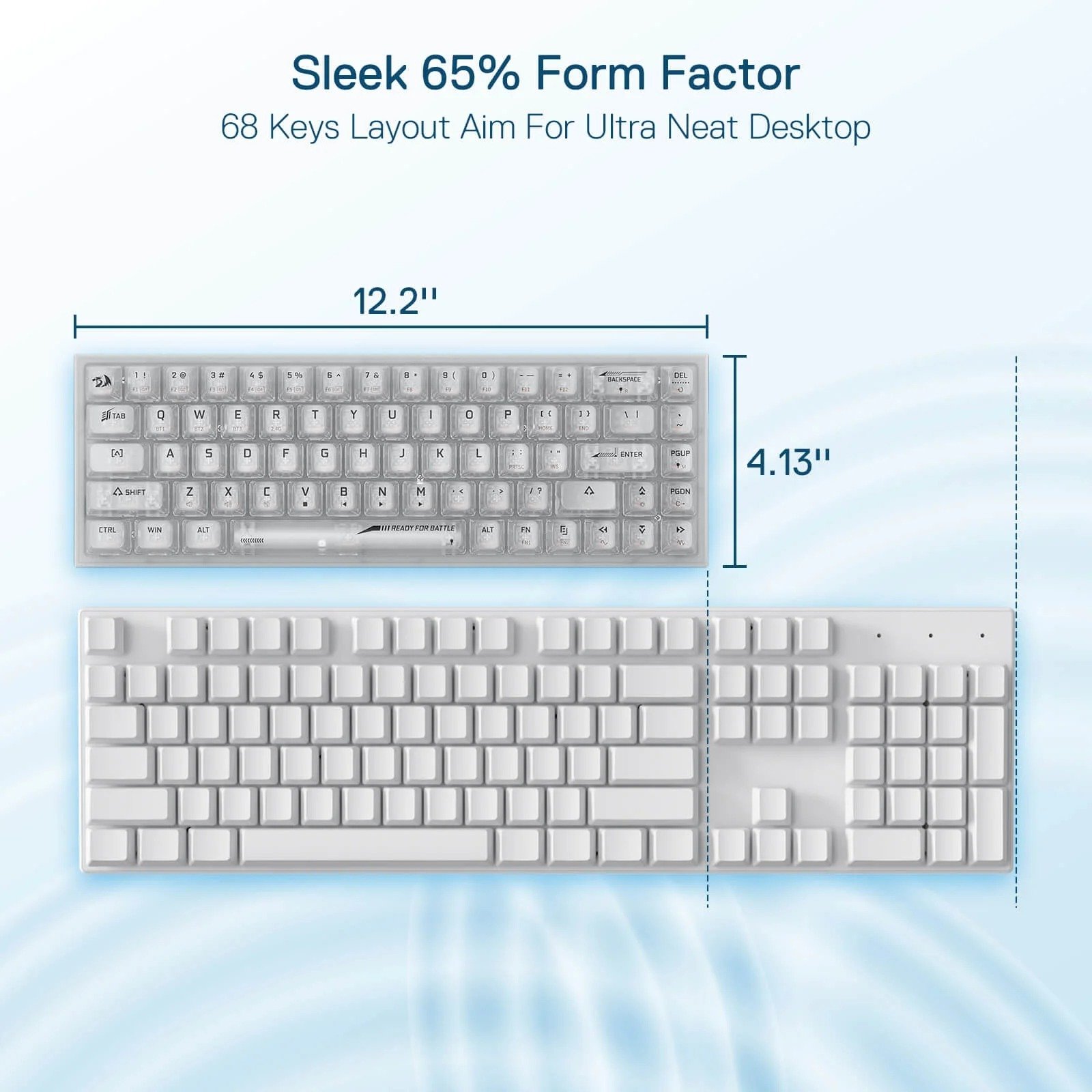 Redragon Castor Pro 68 Keys Gaming Keyboard - K631CT-RGB-Pro - Image 3