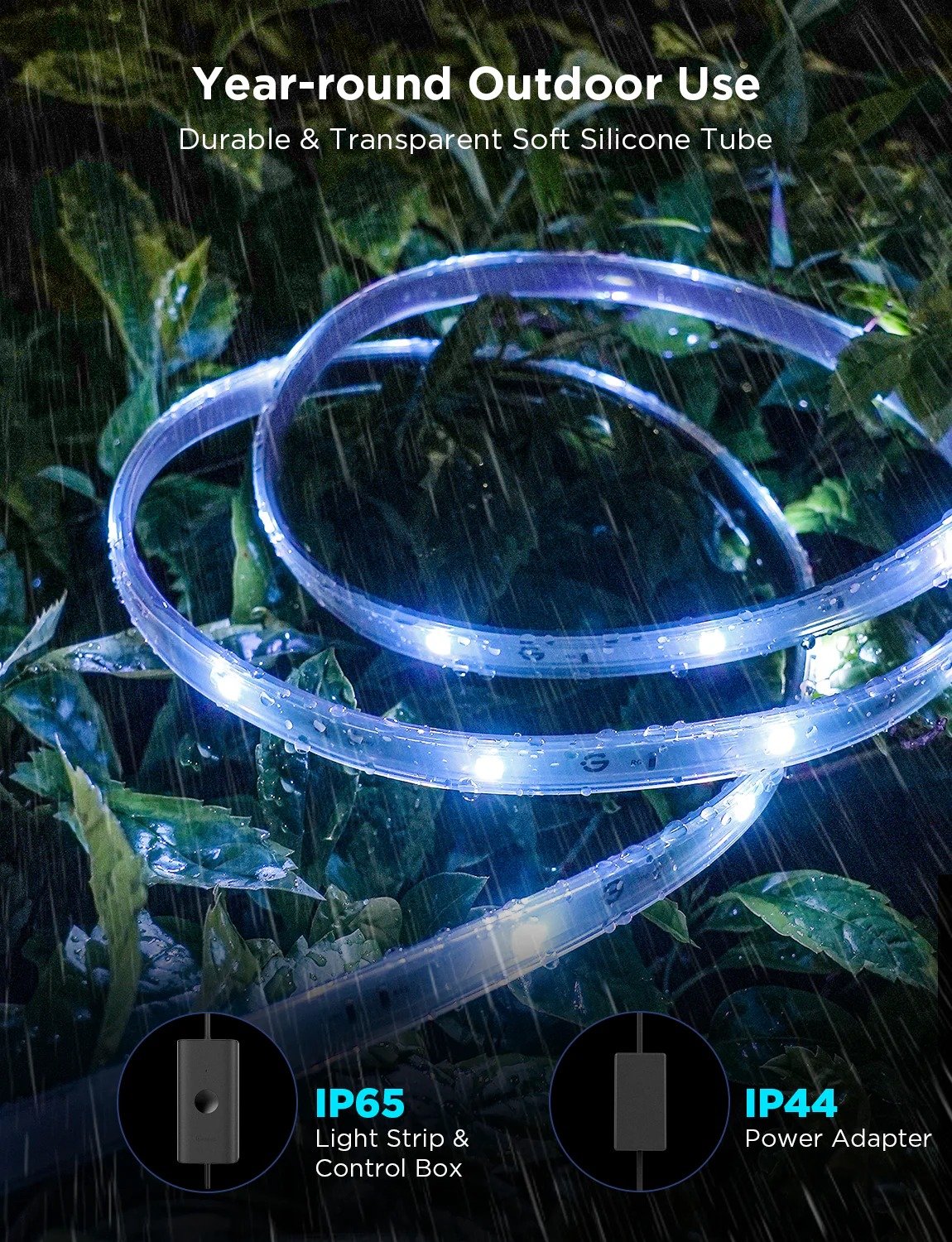 Illuminate Your Outdoors with the Govee RGBIC Outdoor LED Strip Light - PC066262 - Image 2