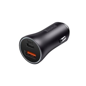 Baseus Golden Contactor Pro Dual Quick Car Charger - USB + Type-C 60W GC PRO CGJM0001