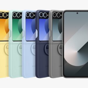 Samsung Z Flip 6 Silicone Case with Ring - Stylish Protection