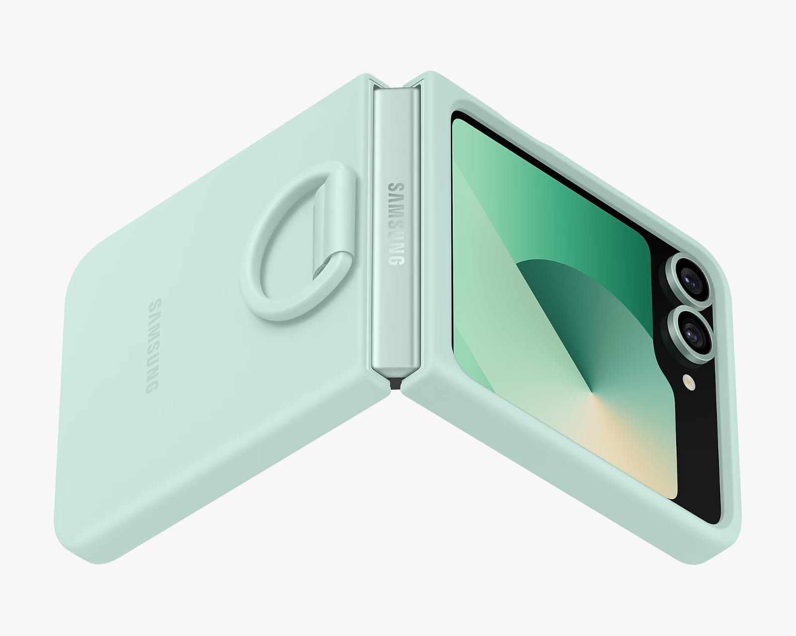 Samsung Z Flip 6 Silicone Case with Ring - Stylish Protection - Image 3
