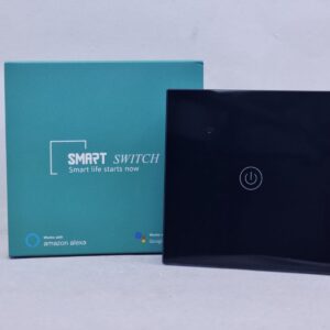 SMART SWITCH WIFI COMPATIBLE AMAZON ALEXA PANEL GANG 1 BLACK DS-101