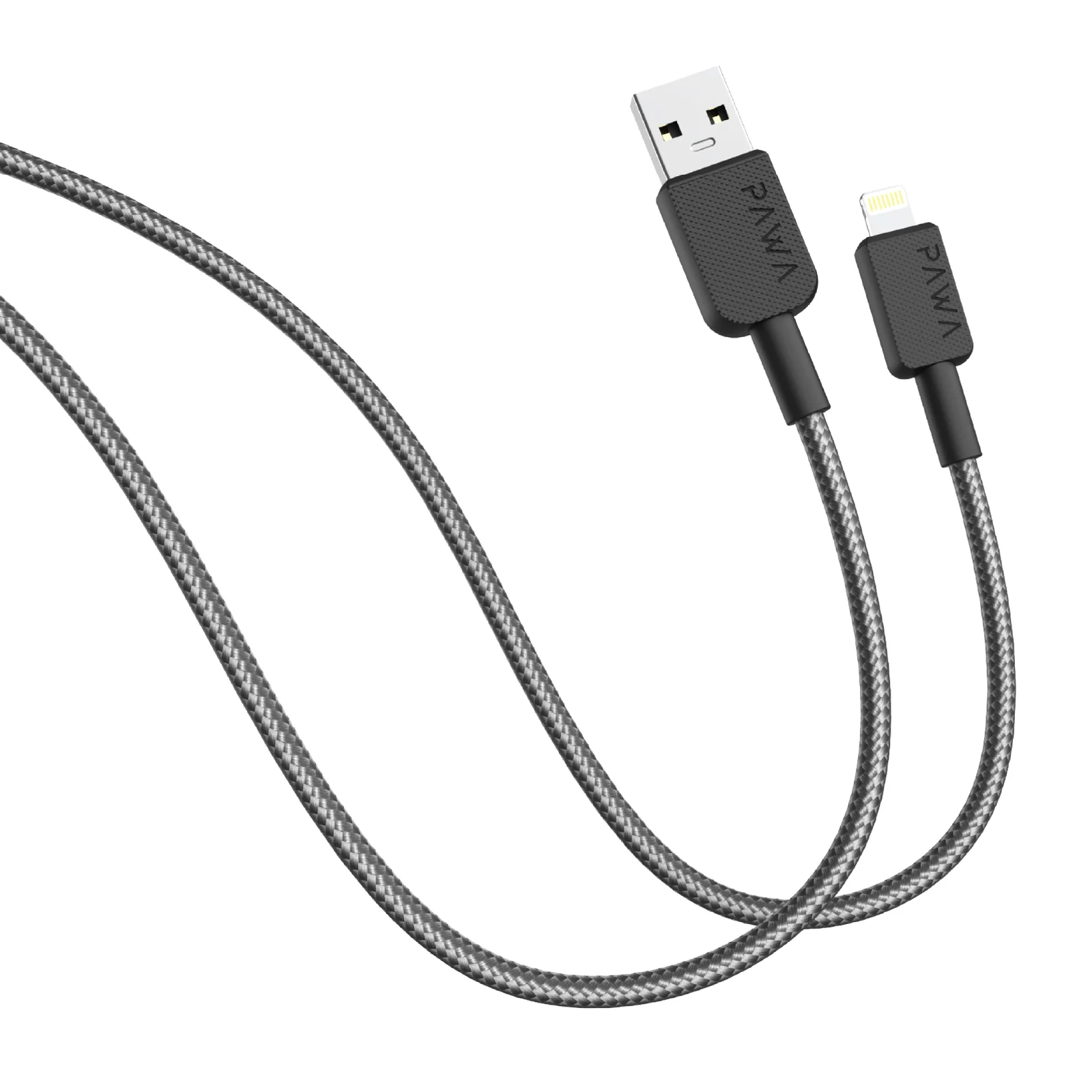 Upgrade your charging experience with the PAWA EL CARO Series USB-A to Lightning Cable.
