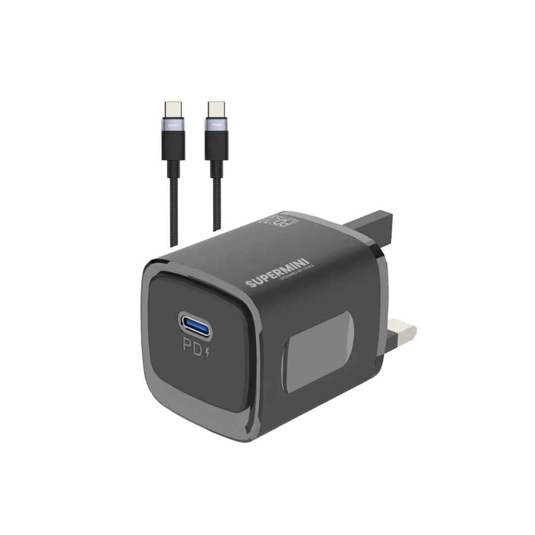 Discover ultimate charging convenience with the PAWA Supermini Travel Charger (PD20).