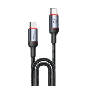 YESIDO 60W ALUMINIUM ALLOY USB-C TO USB-C CABLE 1.2M BLACK CA181