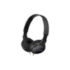 Immerse yourself in high-quality sound with the SONY HEADPHONE MDR-ZX110AP BLACK – a perfect blend of style