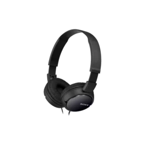 Immerse yourself in high-quality sound with the SONY HEADPHONE MDR-ZX110AP BLACK – a perfect blend of style