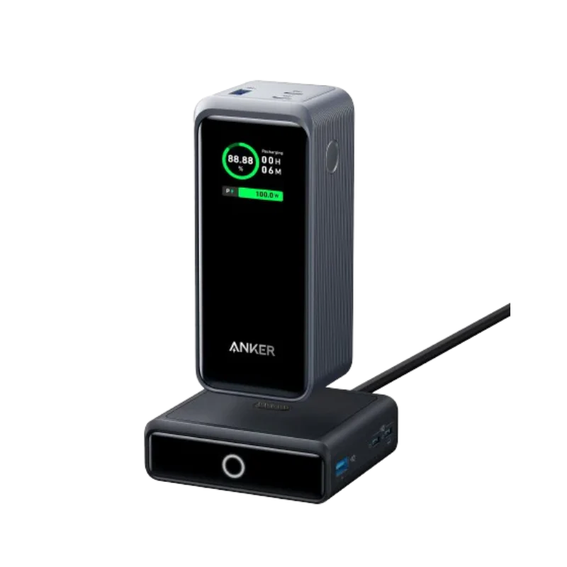 Stay powered on the go with the ANKER Prime 20000mAh Power Bank, bundled with a high-speed 100W Charging Stand.