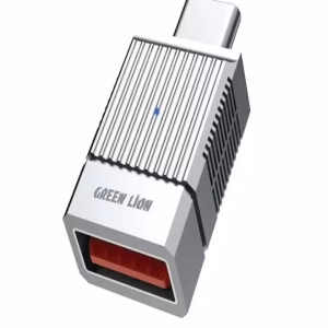 GREEN LION 2 IN 1 OTG ADAPTER USB A TO USB C GRAY GN2N1OTCTAGY