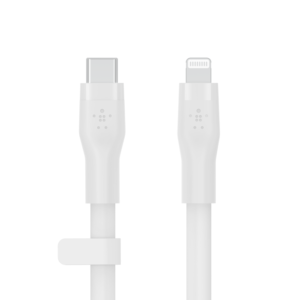 Belkin Boost Charge Flex USB C Cable with Lightning Connector 3M White CAA009BT3MWH