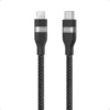 Stay powered and connected with the ANKER USB-C to Lightning Braided Cable 3ft Black (Model: A82B2011)