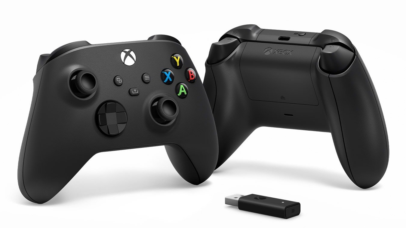 Xbox Controller + Wireless Adapter for Windows Black - Image 3