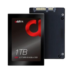 ADDLINK 2.5 INCH 3D NAND SATA III 6GB/S 1TB SSD BLACK AD1TBS20S3S