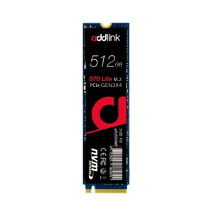 ADDLINK S70 NVME M.2 2280 PCI-E GEN 3X4 512GB SSD BLACK AD512GBS70LTM2P