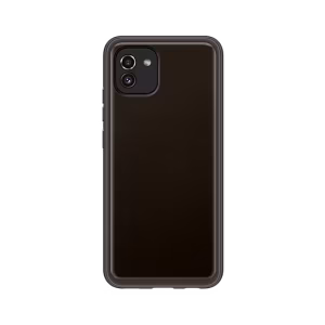SAMSUNG GALAXY A03 SOFT CLEAR COVER BLACK EF-QA035TBEGWW