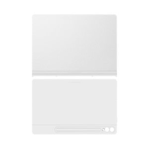 Protect and personalize your tablet in style with the Samsung Galaxy Tab S9 Plus Smart Book Cover in elegant white.