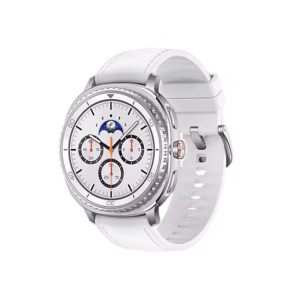 Experience the perfect fusion of timeless style and cutting-edge technology with the Samsung Galaxy Watch 8 Classic LTE 46mm in White.