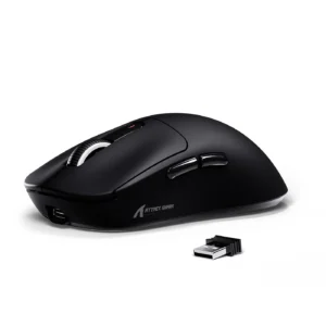 ATTACK SHARK LIGHTWEIGHT WIRED + 2.4G + BT5.4 GAMING MOUSE BLACK X3