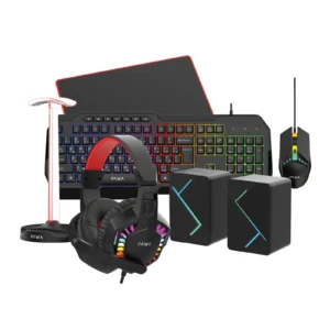 PAWA VANGUARD GAMING SERIES 6 IN 1 ULTIMATE GAMING KIT BLACK PW-VGSCMB66-BK