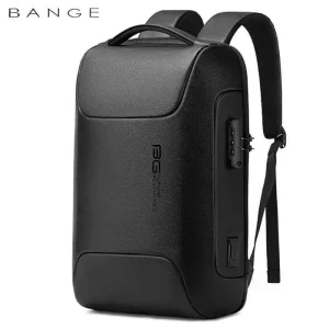 BANGE GENUINE LEATHER BACKPACK BLACK BG-6622