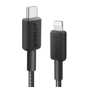 ANKER 322 USB C TO LIGHTNING CABLE 3FT BRAIDED BLACK A81B5H11