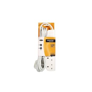 Protect your valuable electronics and maintain uninterrupted performance with the BELKIN 4 Socket Surgestrip Surge Protector (F9E400UK1M).