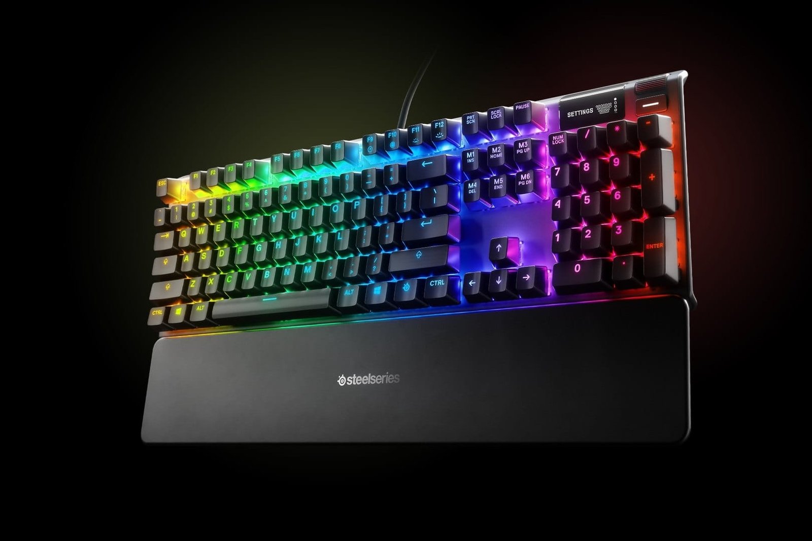 SteelSeries Apex 7 Red Switch Mechanical Gaming Keyboard US (KB 64636) - Dynamic RGB Lighting, Premium Red Switches for Quick Response - Image 2