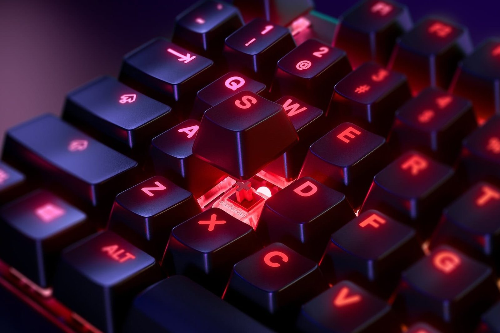 SteelSeries Apex 7 Red Switch Mechanical Gaming Keyboard US (KB 64636) - Dynamic RGB Lighting, Premium Red Switches for Quick Response - Image 6