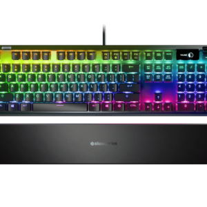 SteelSeries Apex 7 Red Switch Mechanical Gaming Keyboard US (KB 64636) - Dynamic RGB Lighting, Premium Red Switches for Quick Response