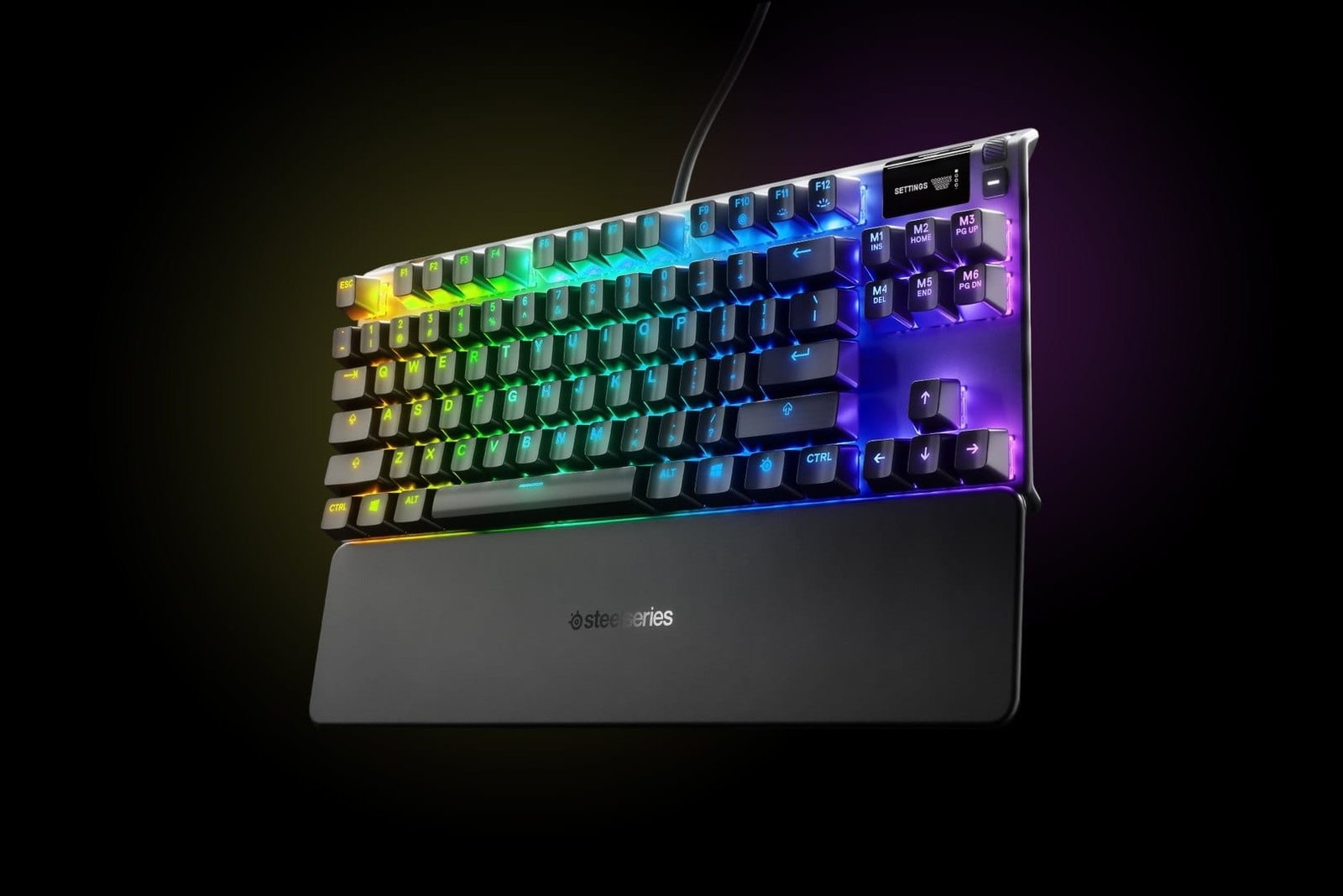 SteelSeries Apex 7 TKL Red Switch Mechanical Gaming Keyboard US (64646) - Compact Design, Dynamic RGB Lighting, Responsive Red Switches - Image 3