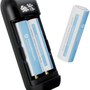 POWEROLOGY DIY CELL 10000+5000MAH POWERBANK BLACK PPBCHA61