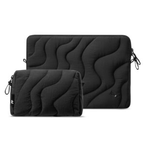 Protect your tech in style while embracing sustainability with the TOMTOC TERRA A27 14-Inch Laptop Sleeve Kit in Lavascape.