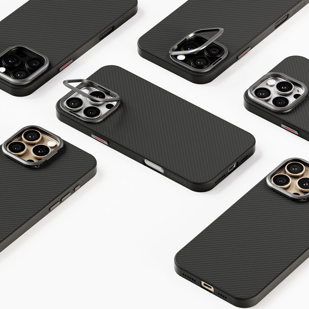 Blupebble iPhone 16 Pro/Pro Max FaserSchutz with MagSafe Case Black Gray | Ultimate Protection with Sleek Design - Image 2