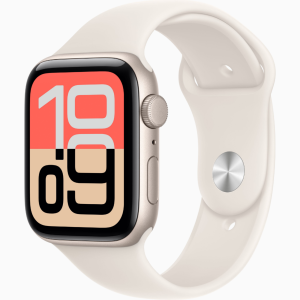 APPLE WATCH SE 3Â GPS 2025 40MMÂ STARLIGHT ALUMINIUM CASE WITH STARLIGHT SPORT BAND - M/L MEH54