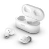 Enjoy a seamless audio experience with the Belkin True Wireless Earbuds in sleek white