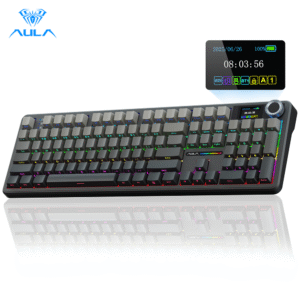 Unlock the ultimate gaming performance with the AULA 108 Keys RGB Mechanical Gaming Keyboard (F108 Pro).