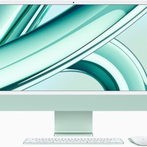 APPLE IMAC 24 INCH M3 CHIP 4.5K DISPLAY 8 CORE CPU 10 CORE GPU 8GB 512GB GREEN ARABIC MQRP3