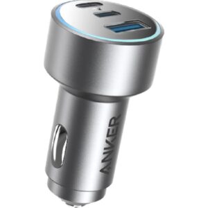 ANKER 535 67W POWERFUL TRIPLE PORT CAR CHARGER GRAY A2731HA1