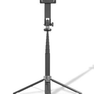 PORODO DUAL LIGHTING SELFIE STICK REMOTE SHUTTER BLACK