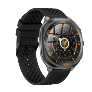 SWISS MILITARY DOM 7 SMART WATCH BLACK SILICON STRAP AND INCLUDE 2 PREMIUM STARPS SM-BD-DOM7-BLKS-2ST-BLKL-BLKMS