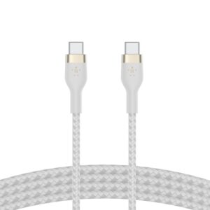 BELKIN BOOST CHARGE PRO FLEX USB C TO USB C CABLE 1M WHITE CAB011BT1MWH