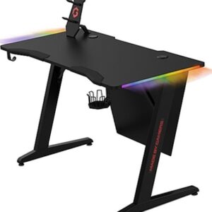 The GAMEON RAPTOR RGB Gaming Desk (model: GO-RGB-DESK1)