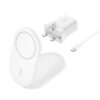 Stay powered wherever you go with the BELKIN BOOST CHARGE 15W Magnetic Foldable Wireless Charger in White.