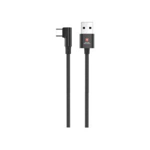 SWISS MILITARY USB-C TO USB-C 60W CABLE 1.2M BLACK CB-AC60W-BLK