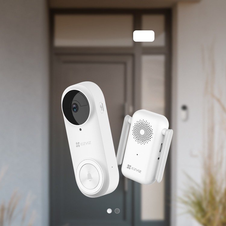 EZVIZ Battery-Powered Video Doorbell DB2 Pro 2K+: Keep Your Home Secure with Advanced Video Monitoring - Image 3