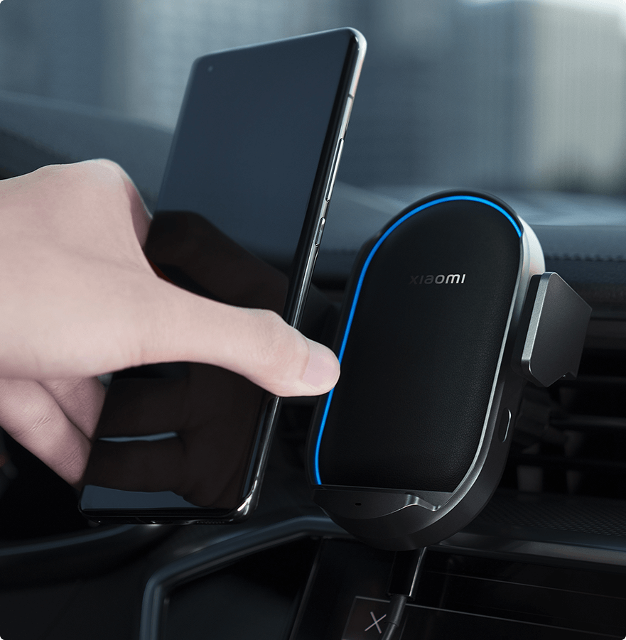 Mi Xiaomi 50W Wireless Car Charger - Fast Charging in Black - Image 4
