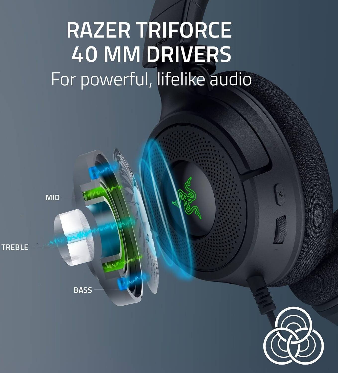 Razer Kraken V4 X Wired Gaming Headset (Black, RZ04-05180100-R3M1) - Comfort and Clear Audio for Gamers - Image 7